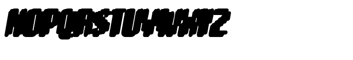 Matica Supernormal Oblique Drop Font UPPERCASE