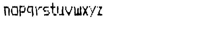 Matrix Dot Condensed Font LOWERCASE