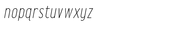 Maxwell Sans Light Italic Font LOWERCASE