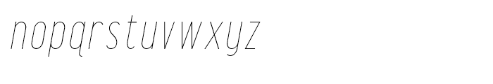 Maxwell Sans Ultra Light Italic Font LOWERCASE