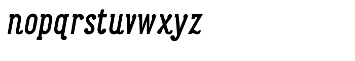 Maxwell Slab DemiBold Italic Font LOWERCASE