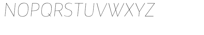 Maya Samuels Thin Italic Font UPPERCASE