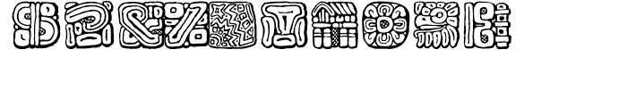 Mayan Regular Font OTHER CHARS