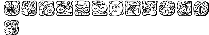 Mayan Regular Font UPPERCASE