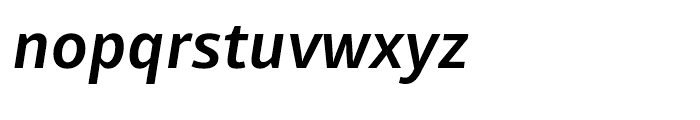 Mayberry WGL SemiBold Italic Font LOWERCASE