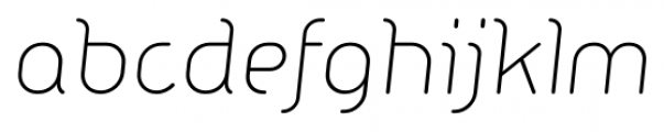 Macaroni Sans Light Italic Font LOWERCASE