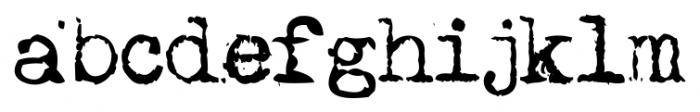 MachinaG Regular Font LOWERCASE