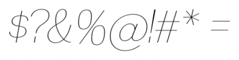 Madawaska UltraLight Italic Font OTHER CHARS