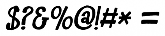 Maduki Italic Font OTHER CHARS