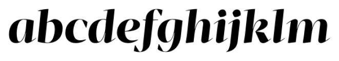 Mafra Display Bold Italic Font LOWERCASE