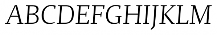 Maga Light Italic Font UPPERCASE
