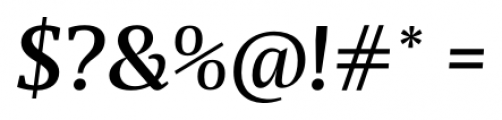 Maga Medium Italic Font OTHER CHARS