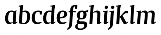Maga Medium Italic Font LOWERCASE