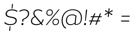 Magallanes ExtraLight Italic Font OTHER CHARS