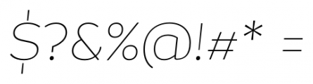Magallanes UltraLight Italic Font OTHER CHARS