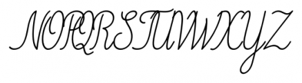 Magellan Script Italic Font UPPERCASE