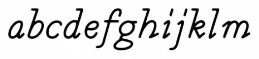 Magendfret Italic Font LOWERCASE