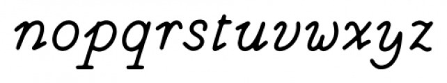 Magendfret Italic Font LOWERCASE