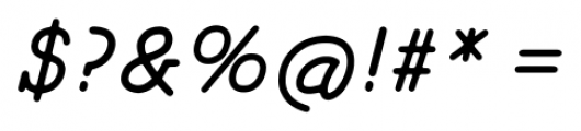 Magendfret Medium Italic Font OTHER CHARS