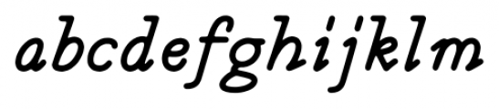 Magendfret Medium Italic Font LOWERCASE