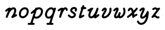 Magendfret Medium Italic Font LOWERCASE