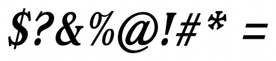Magica Medium Italic Font OTHER CHARS