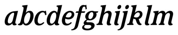 Magica Medium Italic Font LOWERCASE