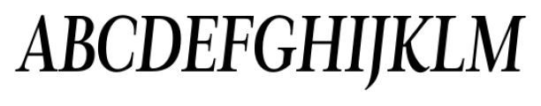 Magneta Condensed Medium Italic Font UPPERCASE