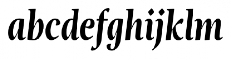 Magneta Condensed SemiBold Italic Font LOWERCASE