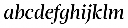 Magneta Medium Italic Font LOWERCASE