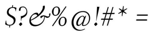 Magneta Thin Italic Font OTHER CHARS