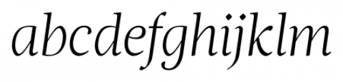 Magneta Thin Italic Font LOWERCASE