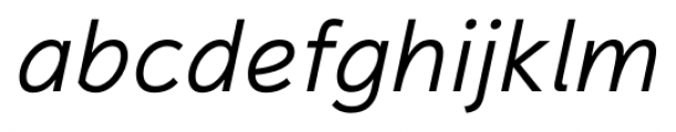 Magnum Sans Light Italic Font LOWERCASE