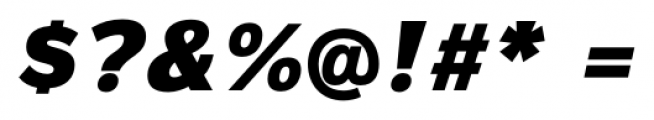 Magnum Sans Pro Black Italic Font OTHER CHARS