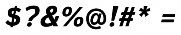 Magnum Sans Pro Bold Italic Font OTHER CHARS