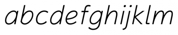 Magnum Sans Pro Ex Light Italic Font LOWERCASE