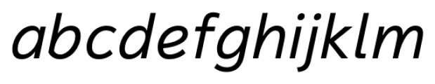 Magnum Sans Pro Reg Italic Font LOWERCASE