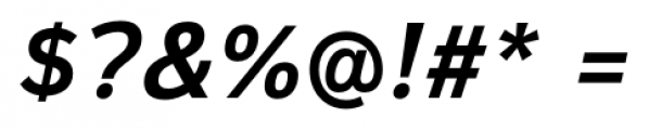 Magnum Sans Semi Bold Italic Font OTHER CHARS