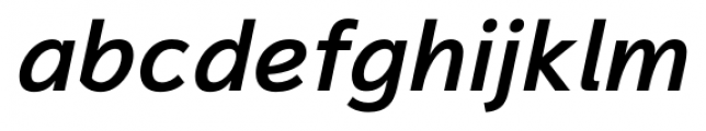 Magnum Sans Semi Bold Italic Font LOWERCASE