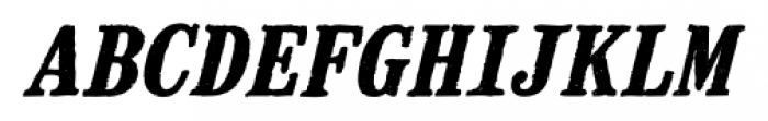 Mailart Rubberstamp Bold Italic Font LOWERCASE