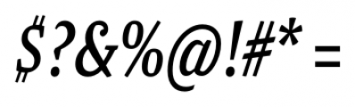 Malaga Narrow Italic Font OTHER CHARS