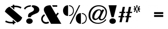Malaguea Stencil JNL Regular Font OTHER CHARS