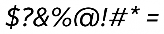 Malva Italic Font OTHER CHARS
