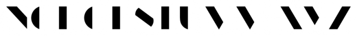 Manbow Fill Font LOWERCASE