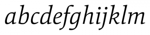 Mangan Light Italic Font LOWERCASE