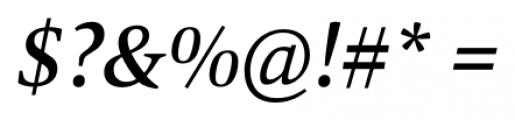 Mangan Nova Medium Italic Font OTHER CHARS