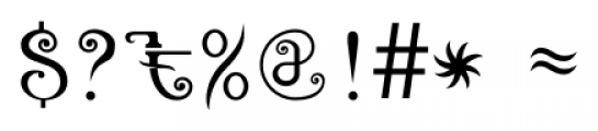Mantra Regular Font OTHER CHARS