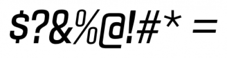 Maqui Italic Font OTHER CHARS