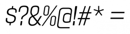 Maqui Light Italic Font OTHER CHARS