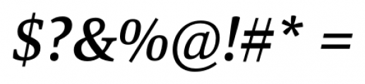 Marbach Medium Italic Font OTHER CHARS